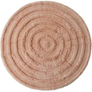 HKliving Round Woolen Vloerkleed Ø 150 cm - Soft Pink