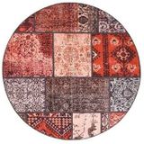 Heritaged Rond patchwork vloerkleed - Fade No.1 rood|multi - 305 cm