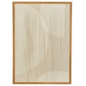 Mica Decorations Muurdecoratie Cirkel - L50 x B60 x H3 cm - Beige