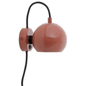Frandsen Ball Metal Magnet Wandlamp Ø 12 cm - Red Glossy