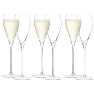 L.S.A. Wijn of Prosecco Glas 250ml Set van 6 Stuks