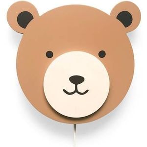 Houten wandlamp kinderkamer | Teddy - Spiced honey