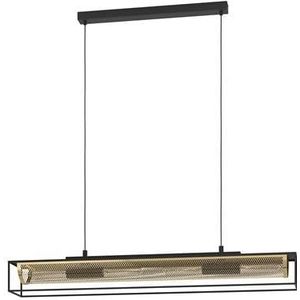 EGLO Nohales Hanglamp - E27 - 112 cm - Zwart|Goud - Staal