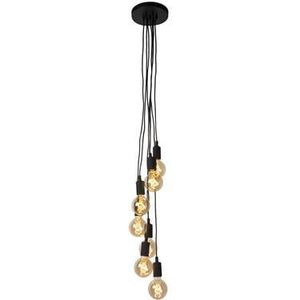 Lucide FIX Hanglamp 7xE27 - Zwart