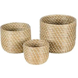 Woonexpress Mand (set Van 3) Manado - Beige - Rotan