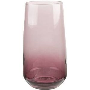 Clayre & Eef Waterglas 430 ml Paars Glas Drinkbeker