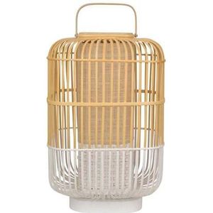 Forestier Bamboo square tafellamp large white