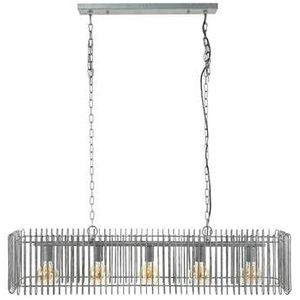 Fraaai Newton metaal oud zilver hanglamp 120cm 5L