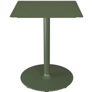 Houe Pico tuintafel 60x60 Olive green, rond onderstel