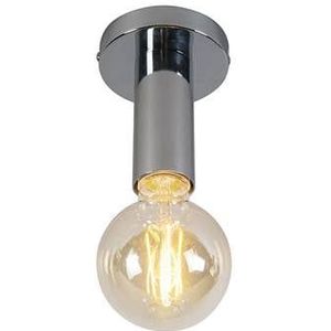 QAZQA Moderne plafondlamp chroom - Facil