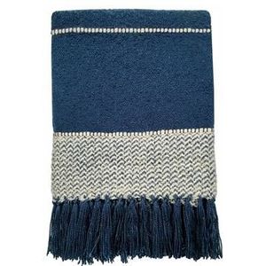 Malagoon Sahara Dark Blue Plaid 125 x 150 cm