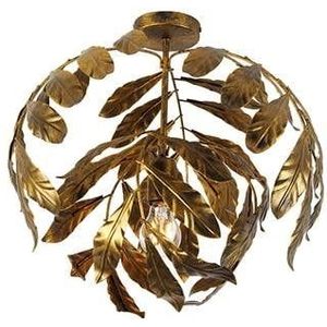 QAZQA Vintage plafondlamp antiek goud 45 cm - Linden