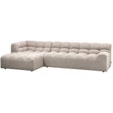 WOOOD Chaise Longue Links Allure - Polyester - Naturel - 79x324x165