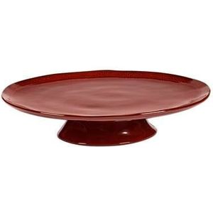 Serax Marie Michielssen La Mère taartschotel op voet H6cm D30.5cm venetian red