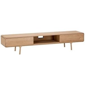 Gazzda Fawn lowboard tv-meubel 2 lades 220x45 naturel