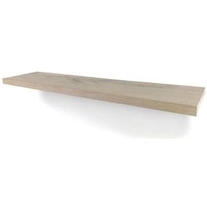 Woodbrothers Rustiek Eiken Zwevende Wandplank 25mm Mas. Recht 150x19cm