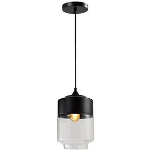 QUVIO Hanglamp langwerpig glas zwart - QUV5102L-BLACK