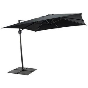 SenS-Line Honolulu Zweefparasol Vierkant - 250x250 cm - Antraciet