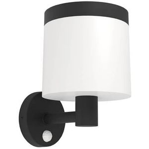 EGLO Pantete Solar Wandlamp Buiten - LED - 21 cm - Zwart|Wit