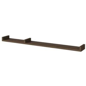 Bolia Display Wandplank B 120 cm - Asymmetrisch Links - Donker Geolied Eiken