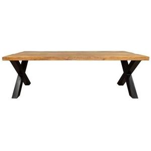 Eetkamertafel Sanne - Eettafel mangohout - Eettafel X-poten 220 cm