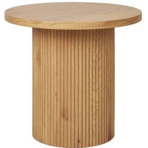 House Nordic - Bijzettafel - Naturel - Ø48 - MDF - Kolompoot