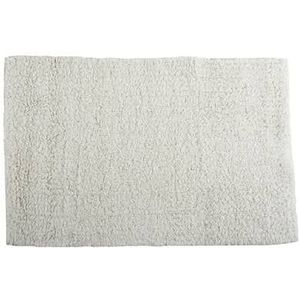 MSV Badkamerkleedje/badmat tapijtje - voor op de vloer - ivoor wit - 40 x 60 cm - polyester/katoen