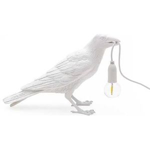Seletti Bird Waiting tafellamp buiten wit