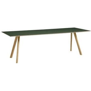 HAY CPH30 2.0 Eettafel - Eikenhout frame Green linoleum