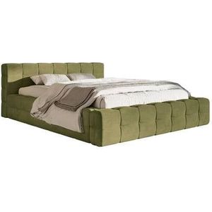 Selsey Design Tilly bedframe velvet met opbergvak 160 x 200 cm