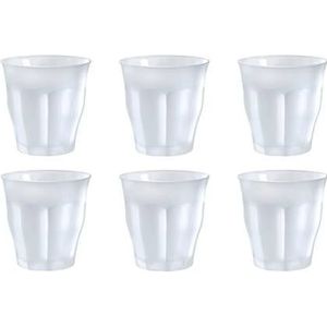 Duralex Picardie Waterglas - 250ml - 6 stuks - Wit Gehard glas