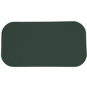 MSV Douche/bad anti-slip mat badkamer - rubber - groen - 36 x 65 cm - met zuignappen