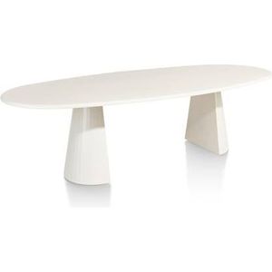 Xooon eetkamertafel LUND ovaal 210x120cm cone-poot nebbia