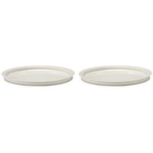Serax - Dune By Kelly Wearstler - Dinerbord - Alabaster - Set Van 2 - Ø23 cm