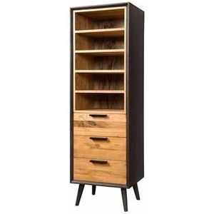 Anli-Style Tower living Bresso - Bookcase 3 drws. + 5 niches - 55