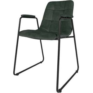 Home67 - Eetkamerstoel Maxime Velvet Army Green