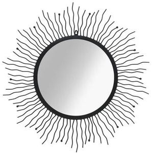 VidaXL-Wandspiegel-sunburst-80-cm-zwart