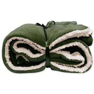 Unique Living - Lars Coral Fleece/suede Plaid 150x200cm Winter Green