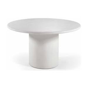 Giga Living - Eettafel Off White Rond 135cm - Beton Ciré Tafel