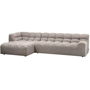 WOOOD Chaise Longue Links Allure - Polyester - Klei - 79x324x165