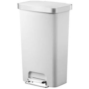 EKO Hana Pedaalemmer 45 Liter - Wit - Luchtdicht - Soft-close