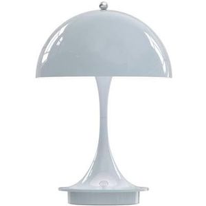 Louis Poulsen Panthella tafellamp V2 Ø16 LED oplaadbaar Opal Pale Blue