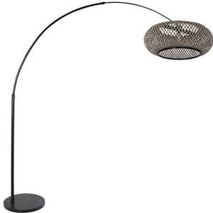 Steinhauer Vloerlamp Sparkled light bamboe zwart