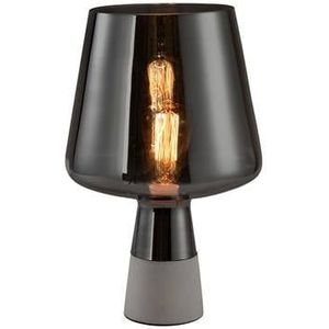 QUVIO Tafellamp beton met glazen lampenkap - QUV5034L