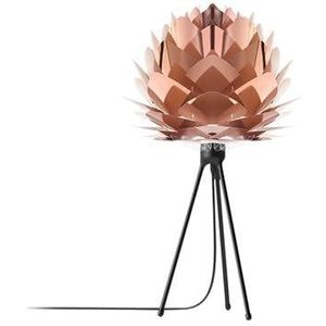Umage Silvia Mini tafellamp copper - met tripod zwart - Ø 32 cm