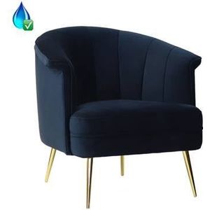 Bronx71 Velvet fauteuil Amy donkerblauw