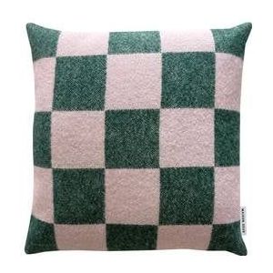MAISON DEUX Sierkussen Checkerboard Green|Pink - 50 x 50 cm