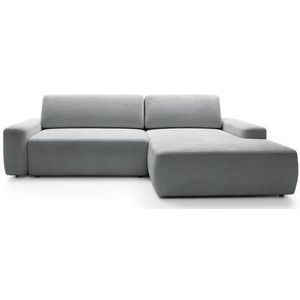 NADUVI Collection Hoekslaapbank Elis rechts met opbergvak chenille
