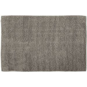 MSV Badkamerkleedje/badmat - voor op de vloer - taupe - 45 x 70 cm - polyester/katoen