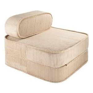WigiWama Flip Chair - Kinderfauteuil - Brown Sugar - bruin - ribfluwee